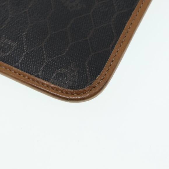 DIOR Chain Shoulder Bag Leather Black Brown Gold - Picture 15 of 16